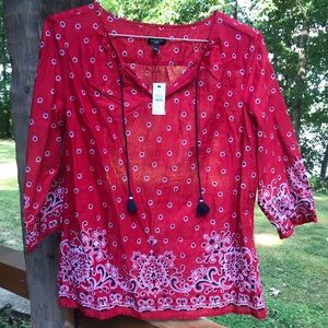 Cotton cool blouse for Summer